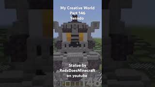 Creative World Part 146 yenndo fnaf minecraft minecraftbedrock statue by RedxDoesMinecraft [upl. by Charlton]