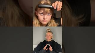 OH WOW… CUTTING V SHAPED BANGS AT HOME hair hairstyles creator theyloveadelina [upl. by Nylecoj644]