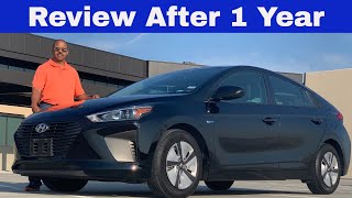 Hyundai Ioniq Hybrid Review after 1 Year and 20000 miles Driven [upl. by Klinger471]