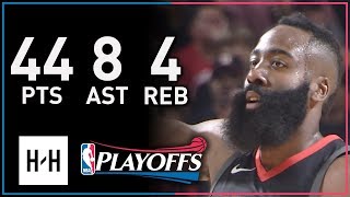 James Harden Full Game 1 Highlights Timberwolves vs Rockets 2018 Playoffs  44 Pts 8 Ast 4 Reb [upl. by Annehcu476]