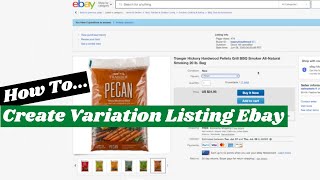 How To Create Variation Listings 2020 For eBay items [upl. by Nal48]