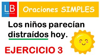 Análisis sintáctico de ORACIONES SIMPLES ✔👍 Ejercicios resueltos 3 [upl. by Marinelli629]