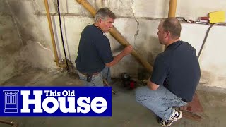 How to Repair a Crack in a Concrete Foundation  This Old House [upl. by Vasos51]