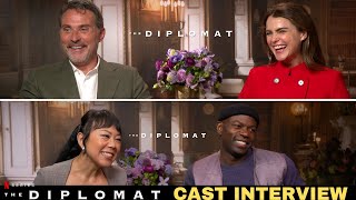 The Diplomat Season 2 Cast Interview [upl. by Kenji680]