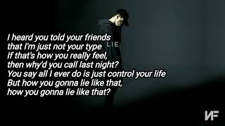 NF  Lie Lyrics [upl. by Branca]