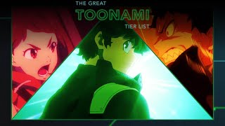 The Great Toonami Tier List Part 8 20182019 [upl. by Samuel]