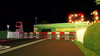 EXTREMELY Rare Mk1 GWE Barriers Y05 Yodalarm Cutby West Level Crossing North Yorkshire  ROBLOX [upl. by Ahtaga]