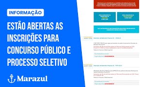 Estão abertas as inscrições para concurso público e processo seletivo [upl. by Ariela]