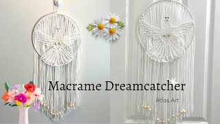 Beautiful Macrame Dream Catcher Idea  Embroider Frame  Craft and Diy  Handcraft [upl. by Anairdna]