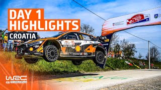 Day 1 Highlights  WRC Croatia Rally 2023 [upl. by Concettina]