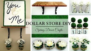 Dollar Store DIYs  EARTH TONE Spring Home Decor Crafts [upl. by Spragens]