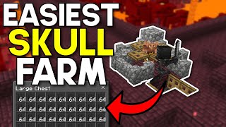 Easiest Wither Skeleton Farm Minecraft Bedrock 120 [upl. by Aidam]