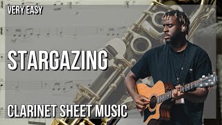 SUPER EASY Clarinet Sheet Music How to play Stargazing by Myles Smith [upl. by Ltihcox]