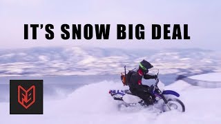 How To Ride A Motorcycle In Deep Snow  A Canadian Explains [upl. by Venezia]