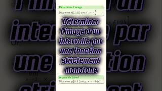 Déterminer limage dun intervalle par une fonction strictement monotone cpge maths pcsi mpsi [upl. by Cirtap]