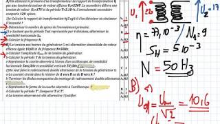 Courant Alternatif Partie 2 Exercice transfo  2eme Année SC Info [upl. by Ahsoym]