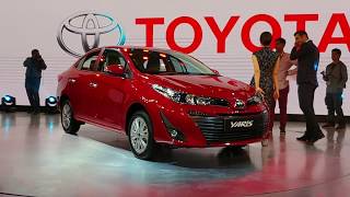 2018 Toyota Yaris Review in Hindi  MotorOctane  Honda City Competition  Auto Expo 2018 [upl. by Lledniuq]