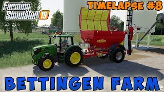 Farming simulator 19  Bettingen Farm  Timelapse 08  Growing sunflowers making hay bales [upl. by Cecelia348]