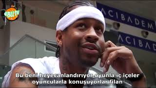 Allen Iverson Beşiktaş Formasıyla Soruları Cevaplıyor Türkçe Altyazı 2010 [upl. by Anifares]