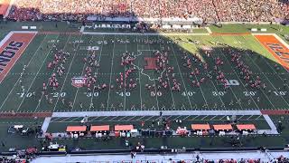 Marching Illini 2024 Michigan game 1019 Memorial Stadium 100 Year Celebration Show [upl. by Drahcir]