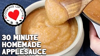 Easy Applesauce Recipe  How To Make Applesauce  Cooking Up Love [upl. by Nahgaem]