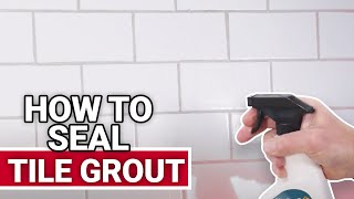 How To Seal Tile Grout  Ace Hardware [upl. by Bitthia]