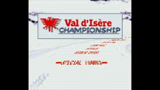 Val dIsere Championship  Super Nintendo Entertainment System  Intro amp Title Screen [upl. by Evan701]