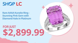 Rhapsody Platinum AAAA Kunzite amp Diamond Ring 1610 ctw Size 7 [upl. by Elocim]