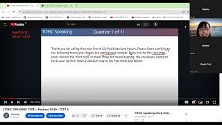 Livestream chữa đề TOEIC Speaking  Hacker Test 6 [upl. by Amberly]