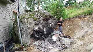 Firesetting huge rock [upl. by Hilten]