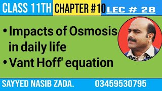 Impacts of Osmosis  Daily life examples  NASIBZADASSS [upl. by Ylrac]