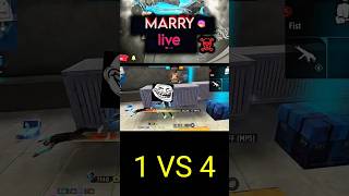 fieefiremp5 bodyshot gameplay handgame twofinger 1vs4 freefire short [upl. by Branch]