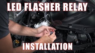 How to install an Led Flasher Relay on a Kawasaki Z800 by TST Industries [upl. by Harimas]