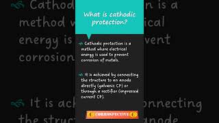 What is cathodic protection shorts cathodicprotection corrospective corrosion gateexam [upl. by Levine6]