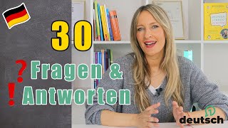 🇩🇪30 Fragen und Antworten im Alltag und Beruf [upl. by Eimar]