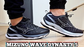 Review Tênis Wave Mizuno Dynasty 5 Preto  Comprado Na Netshoes  Demonstração No Pé  On Feet [upl. by Harned]