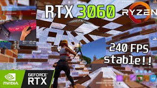 🚀 RTX 3060  Ryzen 5 5600X · 240fps capped · Fortnite CHAPTER 5 · COMPETITIVE SETTINGS [upl. by Frolick]