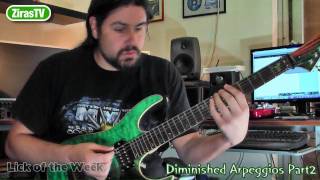 Diminished Arpeggios Part 2  Lick of the Week 80 [upl. by Swane]