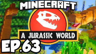 Jurassic World Minecraft Modded Survival Ep63  COELACANTH DINOSAURS EXPANSION Rexxit Modpack [upl. by Moyna]