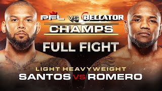 Yoel Romero vs Thiago Santos  PFL vs Bellator  Full Fight [upl. by Aseretairam]