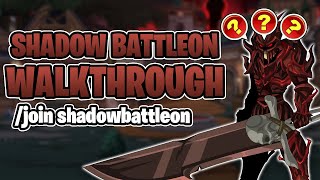 Shadow Battleon Quest Walkthrough join shadowbattleon  AQW [upl. by Anom106]