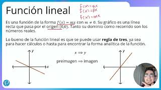 Función  Función lineal [upl. by Starr]