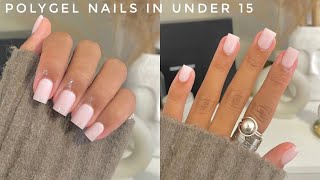 💅BEGINNER POLY NAIL GEL TUTORIAL How To Do Nail Extensions Using GLOWTIPS Poly Nail Gel CC [upl. by Yasmin941]