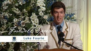 St Charles College Head Boy speech 2013 [upl. by Brigitta962]