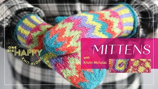 Episode 4 Norwegian Flower Mittens KnitAlong with Kristin Nicholas Part 1  One Big Happy Yarn Co [upl. by Jariv116]