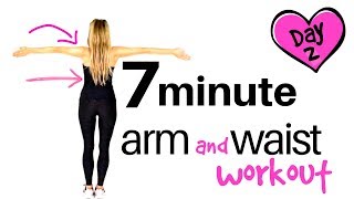 EXERCISE HOME WORKOUT  ARM EXERCISES FOR WOMEN amp WAIST WORKOUT  No equipment needed START NOW [upl. by Nnylyam]