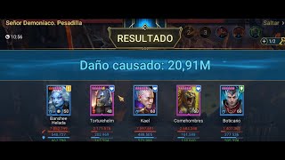 Raid Shadow Legends  Clan Boss inmortal 1 ManeaterNO Painkeeper PESADILLA UNM NM BRTUTAL [upl. by Adnawyt673]