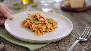 Barilla  How to make Farfalle with Napoletana sauce [upl. by Amadus]