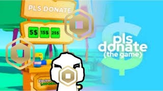 Donating to random kids in Pls Donate [upl. by Rollo]