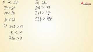 Compararea numerelor naturale de la 0 la 1000  Matematica clasa a IIa [upl. by Claybourne769]